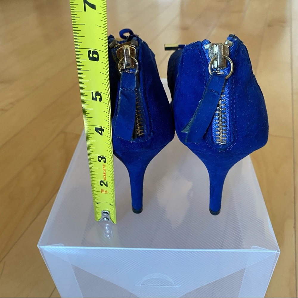 Metaphor Radiant Blue High Heels with Cut-out Design - Picture 4 of 7